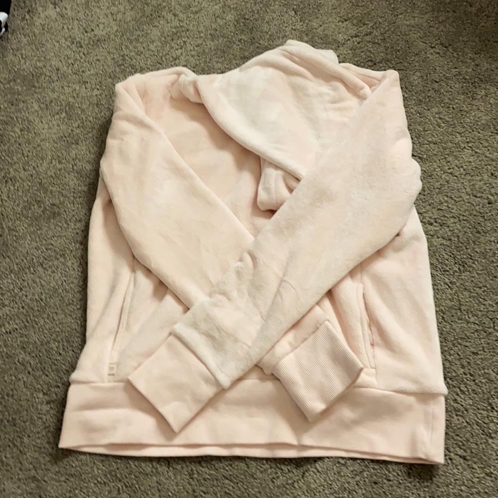 Athleta girl, orchid pink, fuzzy hoodie